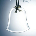Beveled Jade Glass Ornament - Bell (Screened)